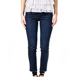Jean Slim Mid Rise Azul Oscuro