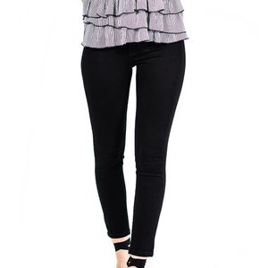 Jean Slim Mid Rise Negro