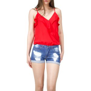 Blusa Crop Cruzada Rojo