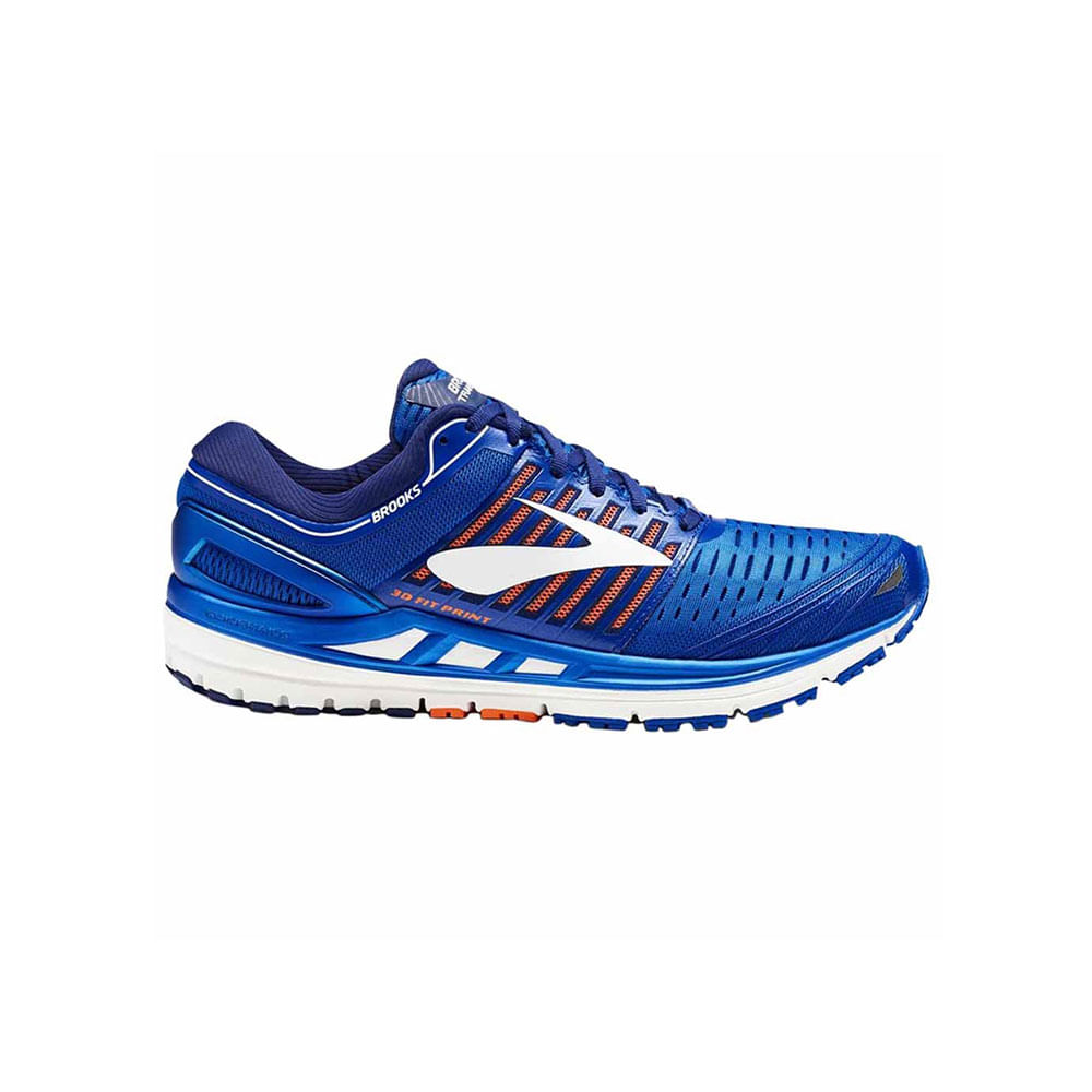 Brooks Runners Transcend Azul Naranja Blanco - Unity Stores