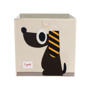 Caja de Almacenamiento Perrito Café
