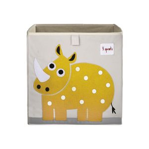Caja de Almacenamiento Rinoceronte Amarillo