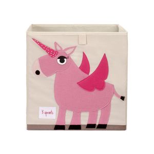 Caja de Almacenamiento Unicornio Rosado