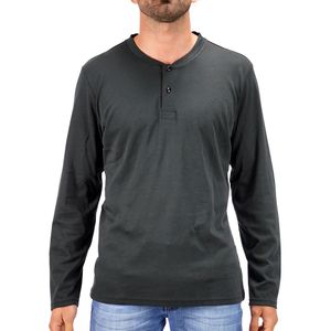 Varsity Henley LS Black