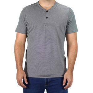Varsity Henley SS Black Stripes