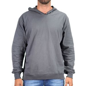 Attitude Cotton Hoodie Gris Oscuro