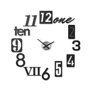 Reloj De Pared Numbra Negro