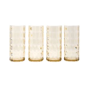 Italica Set de 4 Vasos Acrílicos Bronce