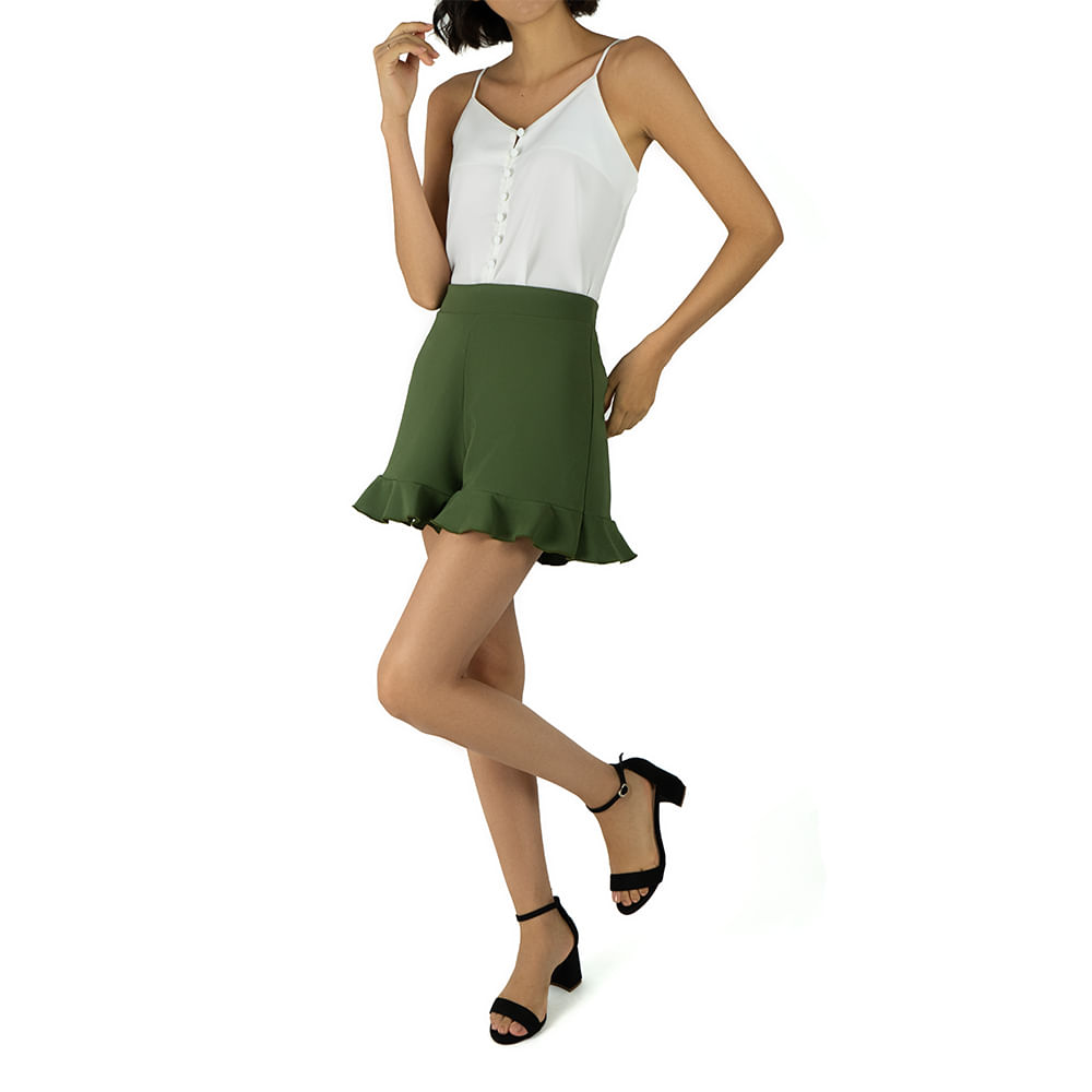 Cosplay Short High Waisted Verde - Unity Stores