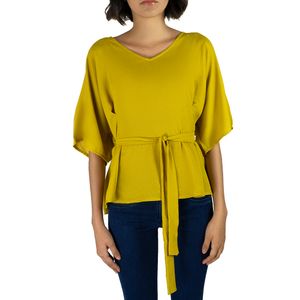 Cosplay Blusa con Cinturón Mostaza