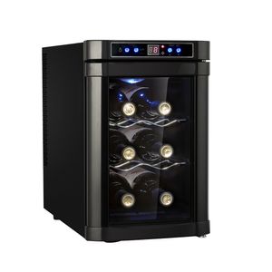 Enfriador de Vino Termoleléctrico y Silencioso de 6 Botellas para Hogar y Oficinas
