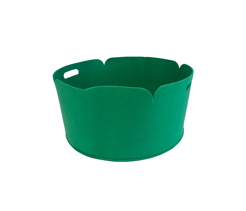 round-holdall-basket-poly-felt-green