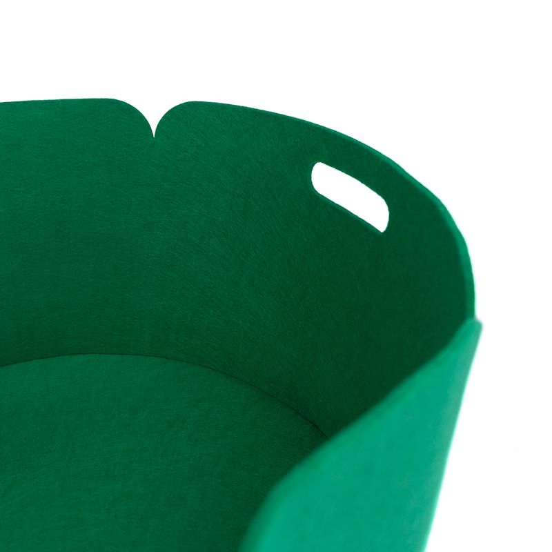 round-holdall-basket-poly-felt-green