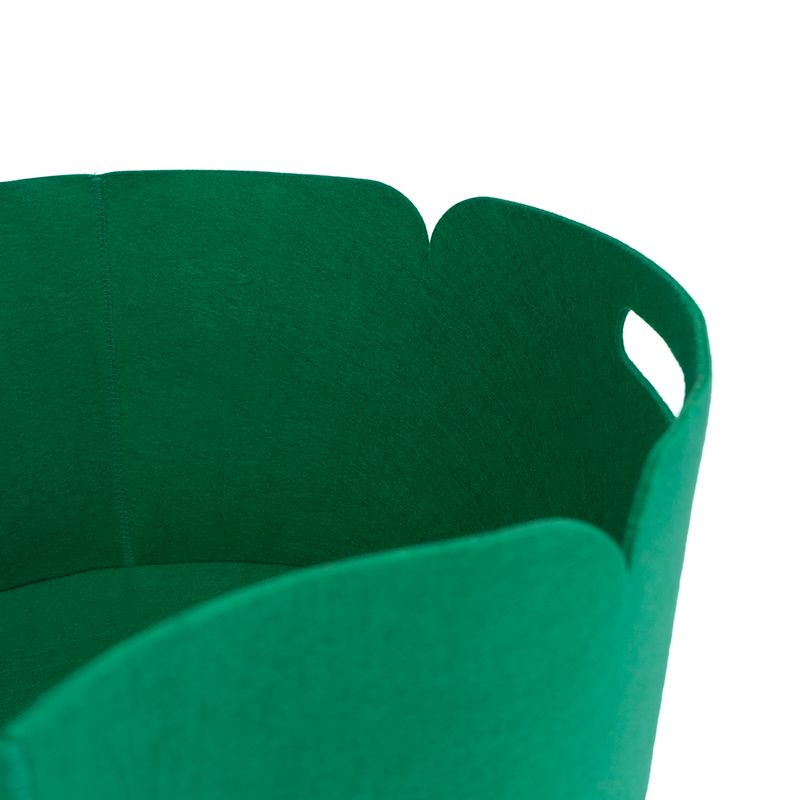 round-holdall-basket-poly-felt-green