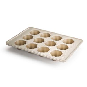 Sartén para muffins 12 tazas antiadheren
