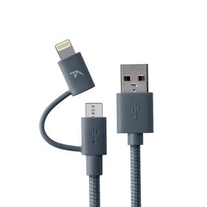 Cable Dual Lightning / Micro-USB