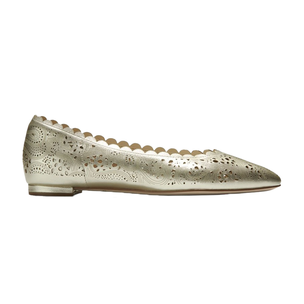 Cole Haan Callie Ballet Flat Dorada W16970 Unity Stores