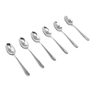 Set de 6 Cucharas de Mesa Acero Brillante