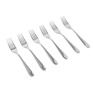 Set de 6 Tenedores de ensalada Acero Brillante