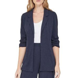 Blazer Algodón Flammé Azul Marino