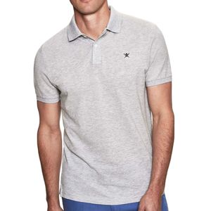 Polo Slim Fit Logo Gris