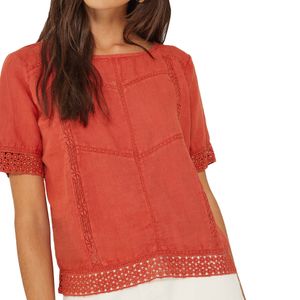 Blusa Romántica Teja