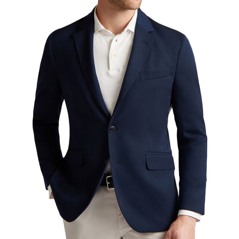 Hombre Hackett Blazer de lana combinada con doble cuello desmontable  Brightnavy