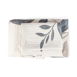 Cubrecama Leyre Beige con Azul