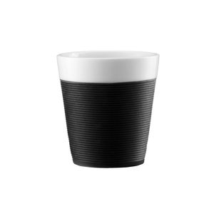 Set Vasos Bistro 2Pzs Negro Silicon 0.17L