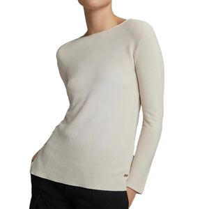 Jersey Beige Con Abertura Lateral