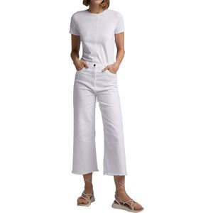 Pantalón Vaquero Pierna Ancha Blanco