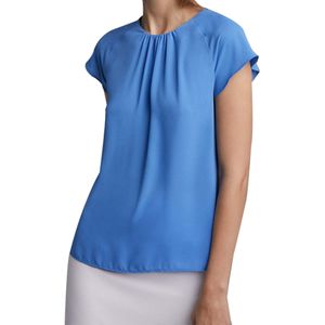 Blusa Manga Corta Ranglan Azul