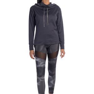 Sports Suéter con Capucha Gris