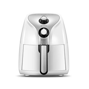 Air Fryer Multifunción de 2.8 Litros  con Apagado Automático, Temperatura Ajustable, Apagado Automático y  Seprador de Cocción - Color Blanco