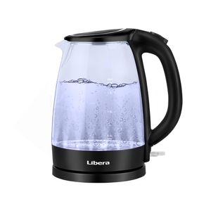 Tetera de Vidrio de 1.7 Litros, para Té o Café, con Sistema Antiderrame