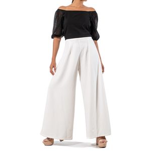 Pantalon High Waist Blanco