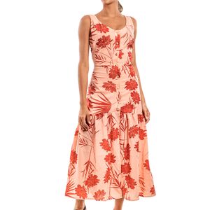 Vestido Coral Floreado