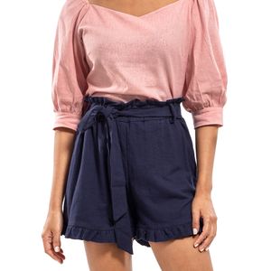 Short Azul con Cinturon