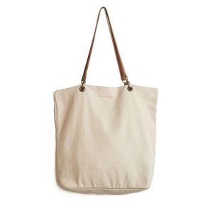 Bolso Shopper Asa Piel Extraible Beige