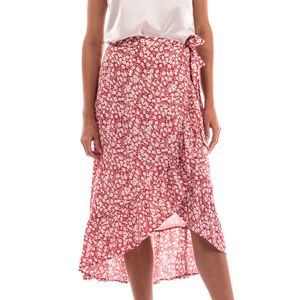 Woven Skirt Neptune Scarlet Camellia