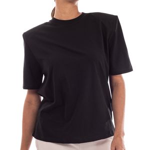 Tee Pima Cotton Shoulder Pad Black