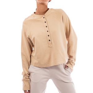 Top Pima Cotton Henley Caramel