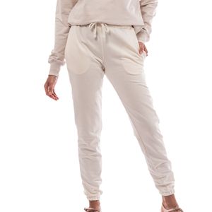 High Rise Terry Joggers Off white
