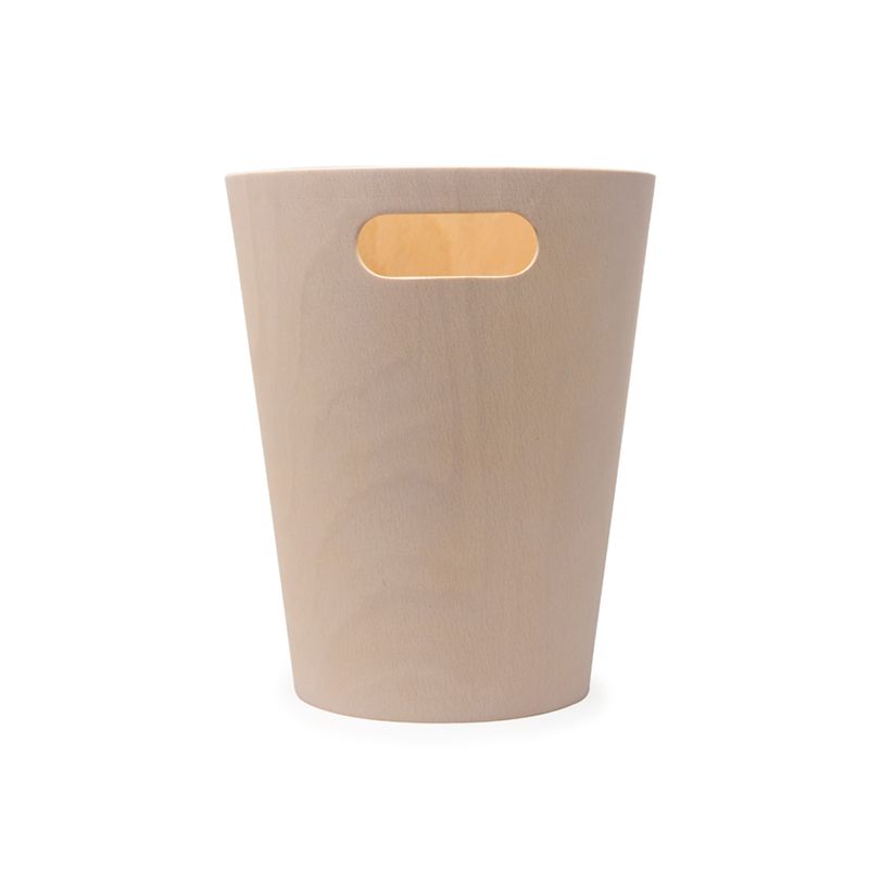 Cubo de basura de grano de madera para el hogar, antideslizante, duradero,  reutilizable, cubos de basura grandes, cesto de basura, cesto de basura A  Gloria Bote de basura