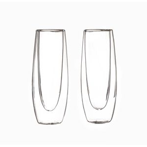 Set Double Wall Champagne Flute