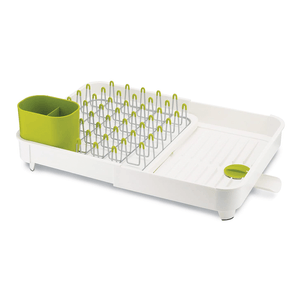 Rejilla para platos extensible blanca