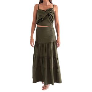 Maya Blusa Verde con detalle Frontal