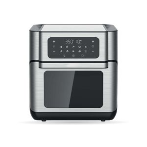 Air Fryer 12 Litros Digital con 6 Programas de Cocción, Ventana Transparente, Sistema Giratorio 360 y Botones Inteligentes