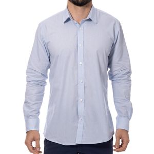 Camisa M/L Popelina Celeste