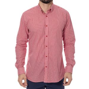 Camisa M/L Cuadros Picnic Rojo Blanco